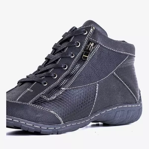 OUTLET Чорні утеплені жіночі чоботи Tarbes - Взуття