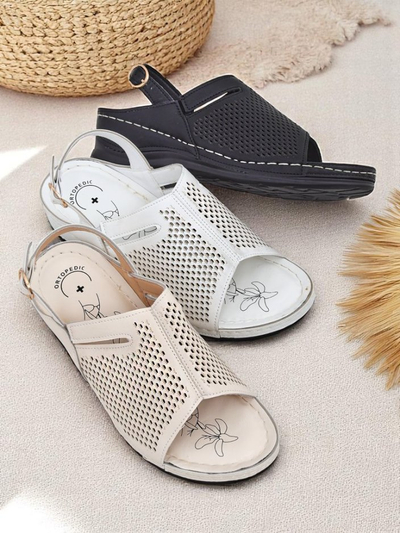 Royalfashion Dámské sandály na nízkém klínku Mira