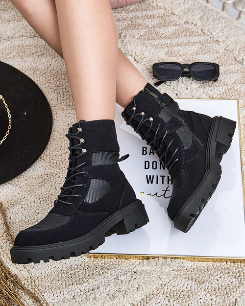 Жіночі черевики на шнурівці Royalfashion Hovienta