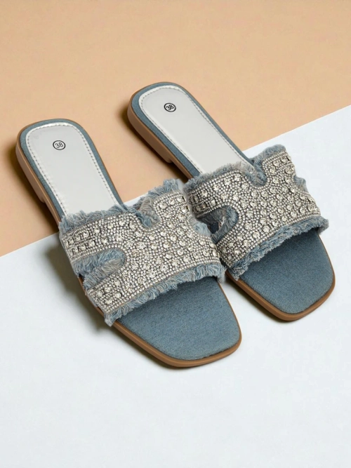 Royalfashion Жіночі капці з блискітками CrystalEase