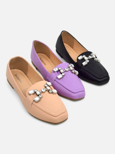 Royalfashion dámské mokasíny s kamínky Lecilla