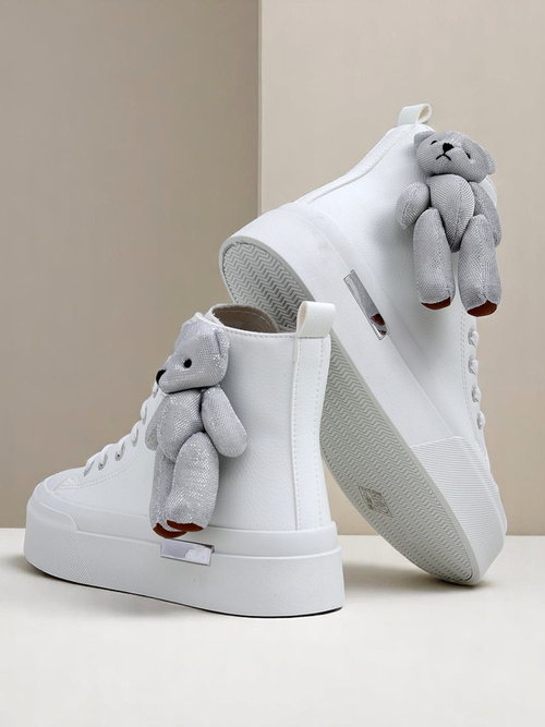 Royalfashion Жіночі високі кеди з ведмедиком Теді