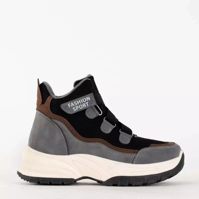 OUTLET Šedá zateplená dámská sportovní obuv Filippa - Obuv