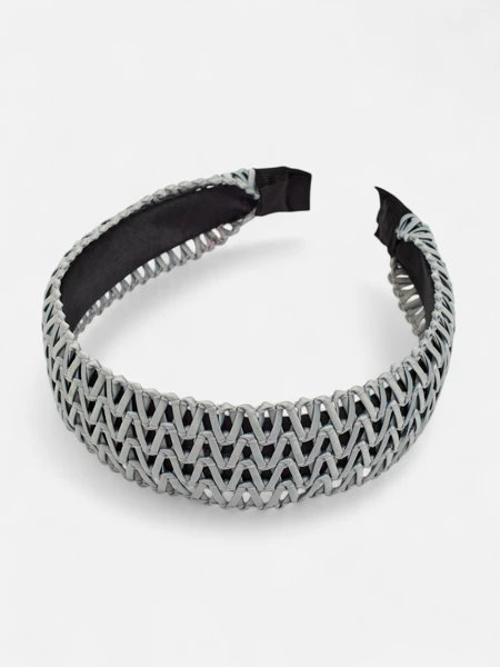 Royalfashion Dámská prolamovaná pletená čelenka