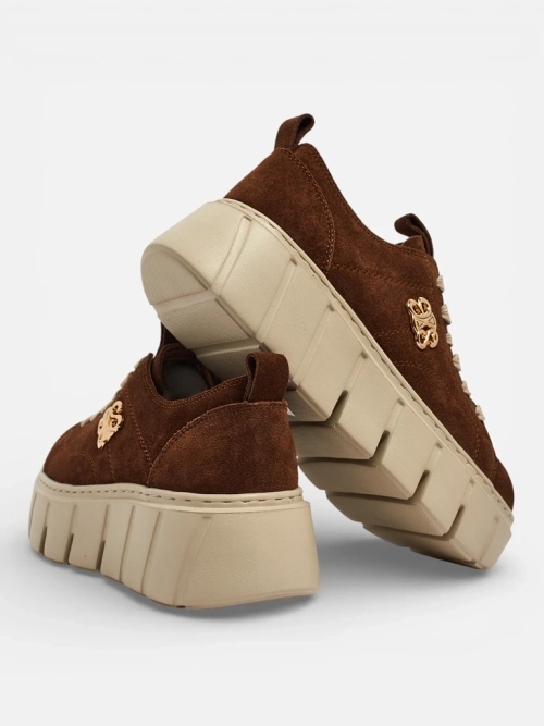 Спортивні жіночі снікерси з натуральної шкіри Renos