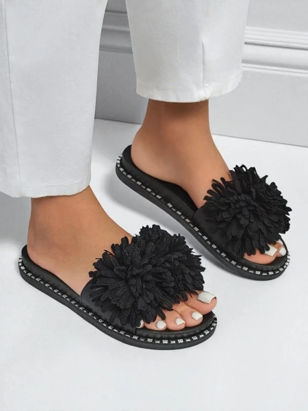 Royalfashion Dámské pantofle na ploché podrážce Flora Blide