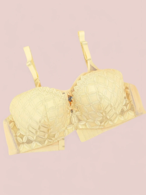 Royalfashion Жіночий бюстгальтер з накаткою і мереживом