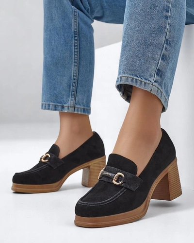 Royalfashion Жіночі лофери на широкому каблуці Apareus