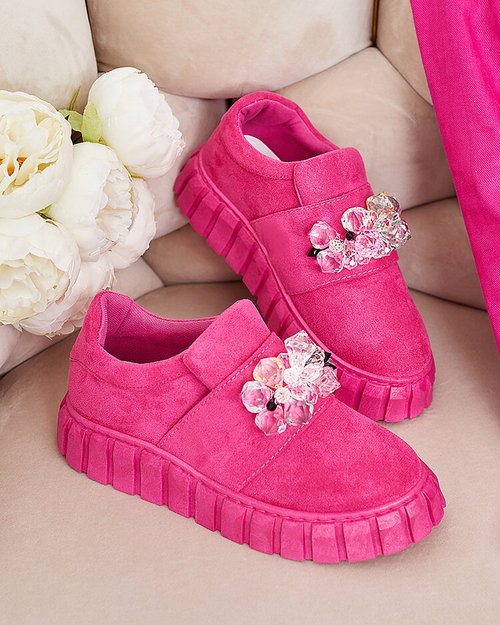 Royalfashion Спортивні напівчеревики з кольоровим камінням Resinello