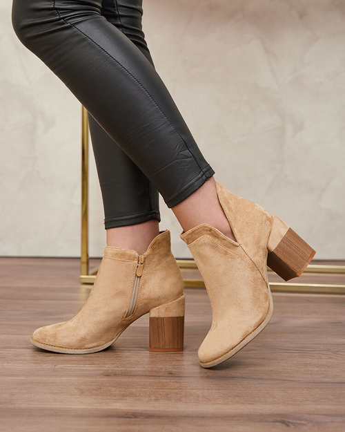 Royalfashion Світло-коричневі жіночі черевики Ricteas на шпильці