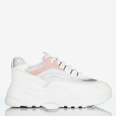 Біле жіноче спортивне взуття на платформі Seyoella - Взуття 1