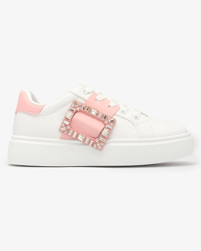 Bílo-světle růžové dámské sportovní tenisky Serbs - Obuv