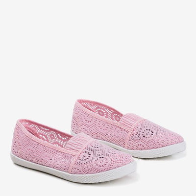 Světle růžové dívčí krajkové slip - on Arcuma - Boty 1