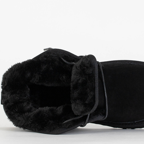 Чорні чоловічі утеплені черевики Gavin