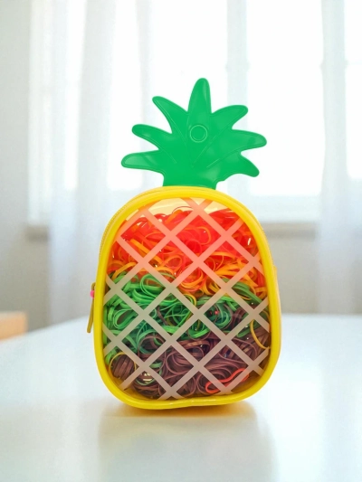 Royalfashion Vícebarevné silikonové gumičky Ananas