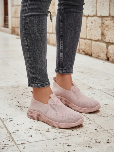 Royalfashion Wsuwane damskie materiałowe buty sportowe Serra