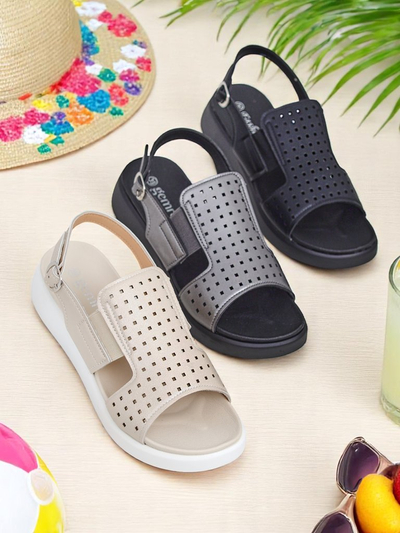 Royalfashion Dámské sandály na silnější podrážce BreezyStep
