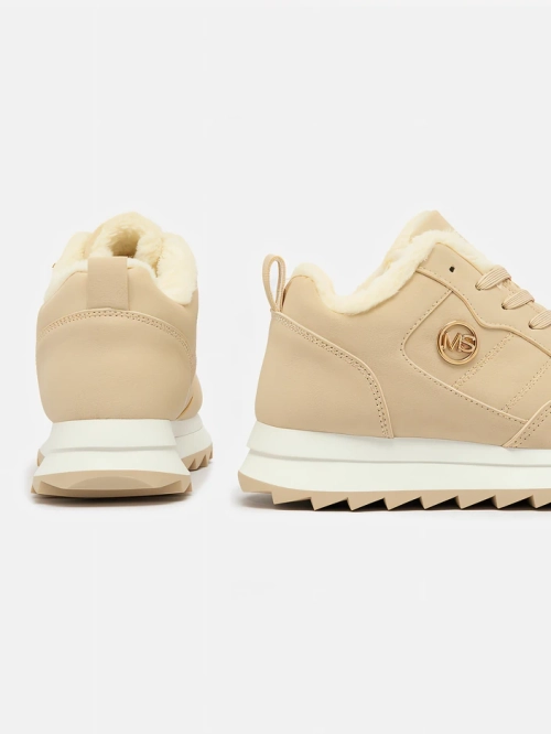 Royalfashion Бежеві жіночі спортивні черевики з утепленням Lahho