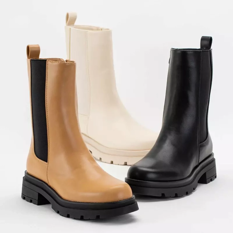 OUTLET Černé dámské vysoké kozačky značky Dolfina - Obuv