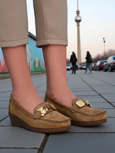Royalfashion Жіночі мокасини на низькому підборі Mollan