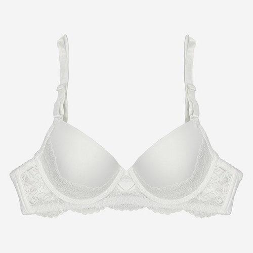 Жіночий білий бюстгальтер з мереживом - Нижня білизна