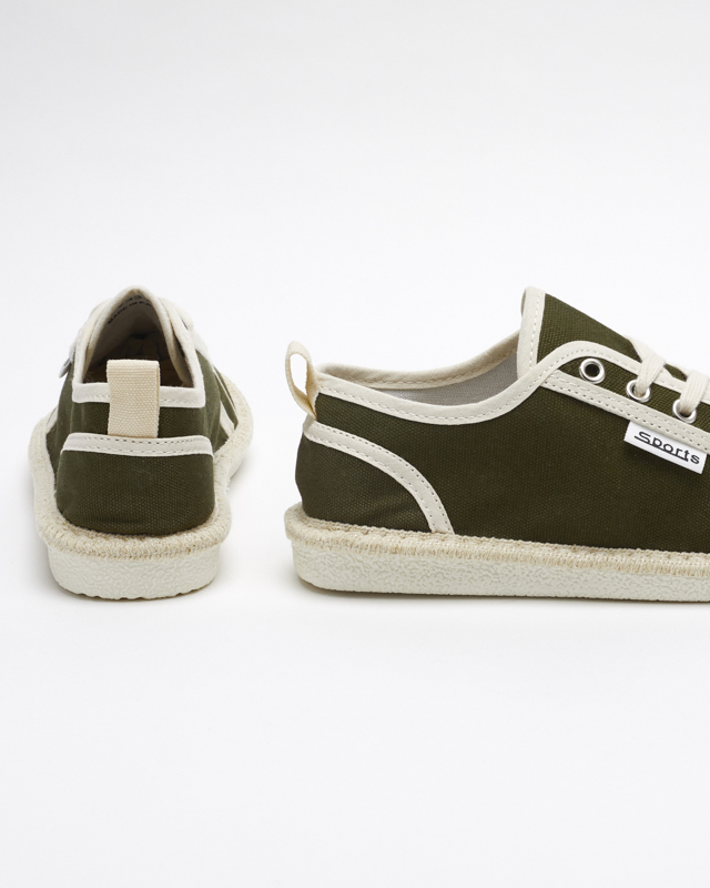 Zelené tkané dámské tenisky Mokida - Obuv