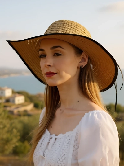 Royalfashion Dámský slaměný klobouk Fiora