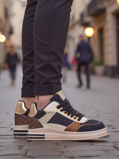 Royalfashion Dámské wedge tenisky Zerron