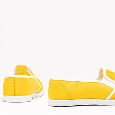 Жовті мокасини з сітчастого матеріалу Dire - Взуття