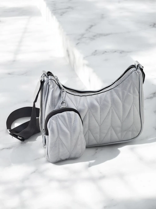 Royalfashion Маленька жіноча стьобана сумка з гаманцем