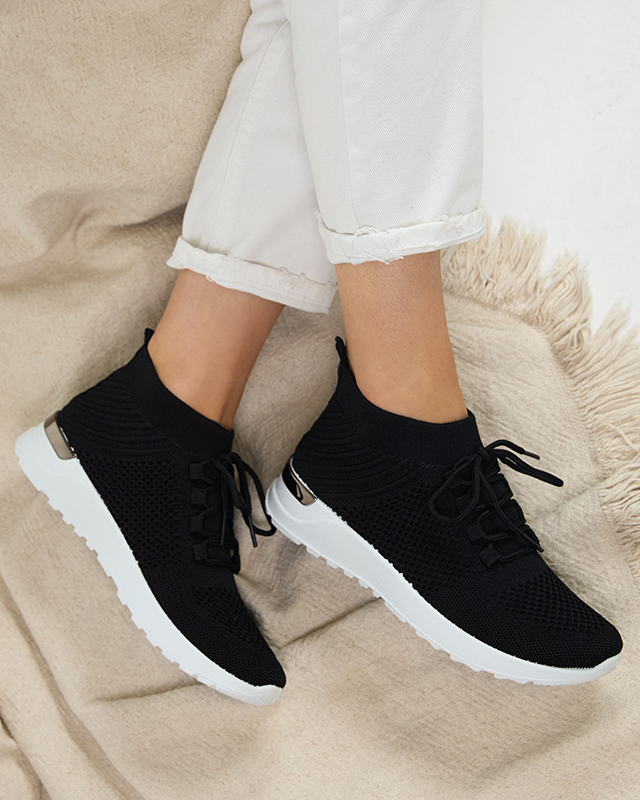 OUTLET Dámské černé látkové sportovní boty Bamggy- Footwear