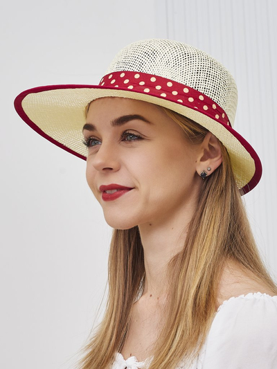 Royalfashion Dámský slaměný klobouk Dotelle