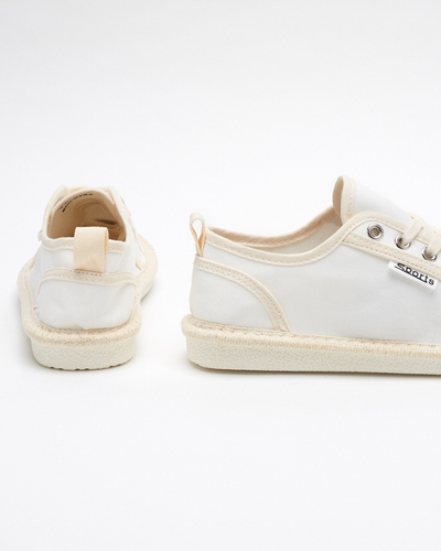 Dámské bílé látkové tenisky Mokida - Obuv