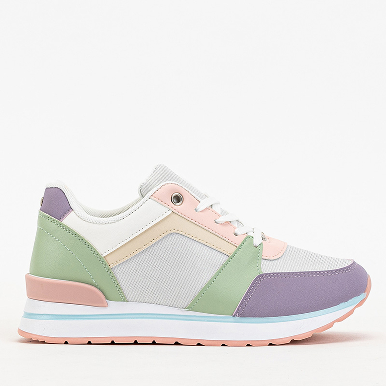 Vícebarevné dámské sportovní tenisky se třpytkami Berilan - Obuv