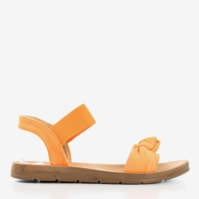 Neon Orange Redish Sandals - Obuv 1