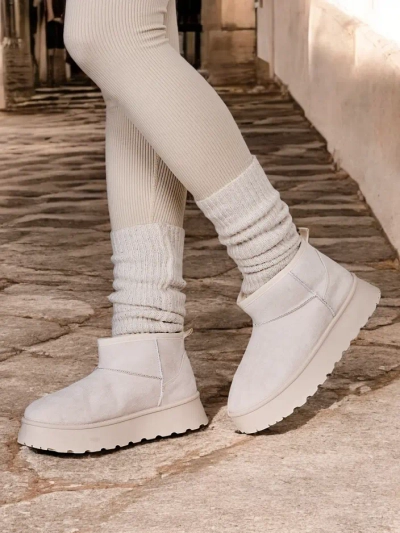 Royalfashion Krátké boty a'la sněhové boty pro ženy Hezio