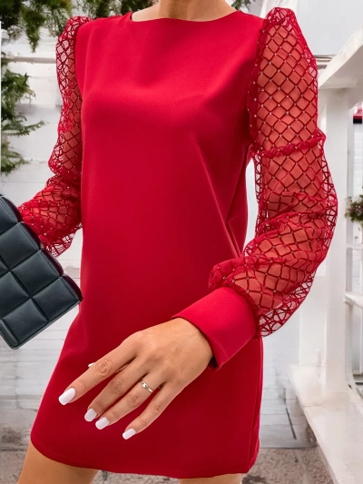 Royalfashion Klasické ženské šaty s kolenem v černé barvě