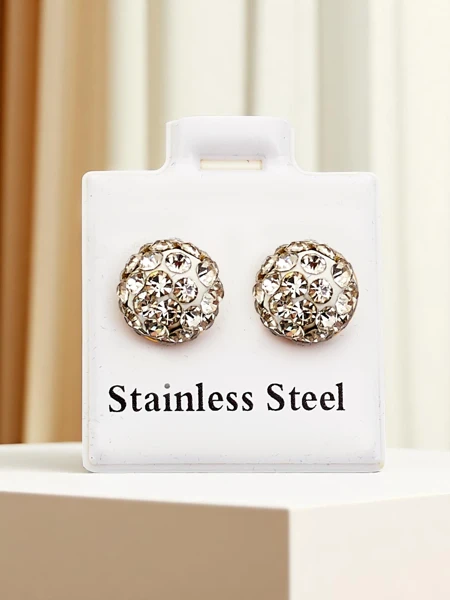 Royalfashion Dámské kruhové náušnice se zirkony