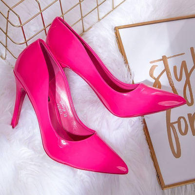 Лаковані туфлі-човники кольору фуксія Monte Carlo - Взуття