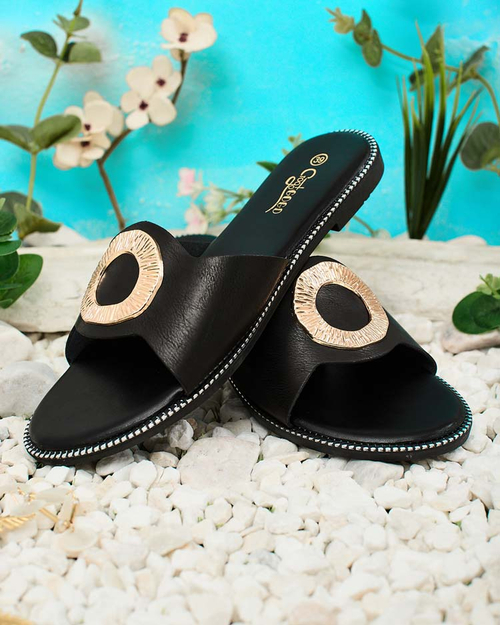 Royalfashion Жіночі шльопанці Olerna на плоскій підошві