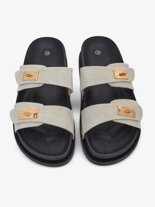 Royalfashion Жіночі сандалі з декоративними пряжками Costes