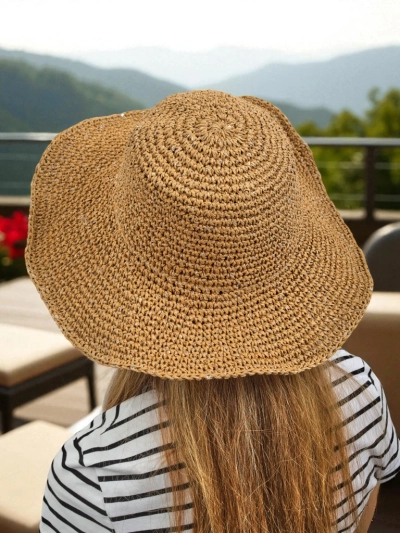 Royalfashion Dámský slaměný klobouk Lila Sun