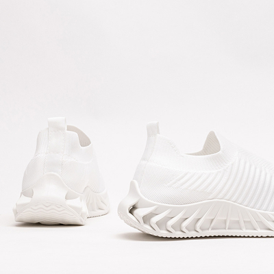 Dinging bílé slip-on dámské sportovní boty - Obuv
