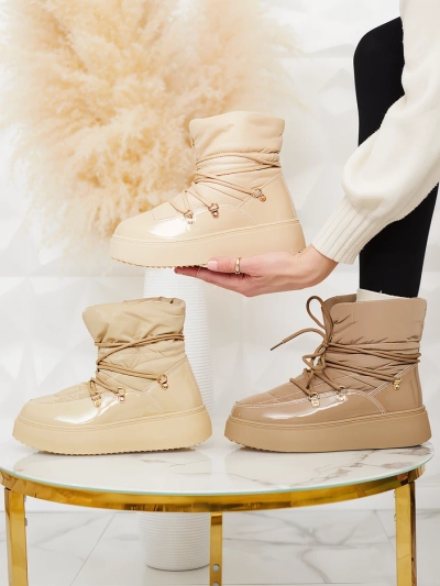 Жіночі снігоступи Royalfashion бежевого кольору Dabenda