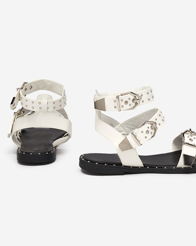 Bílé dámské sandály s jety Flodi - Obuv