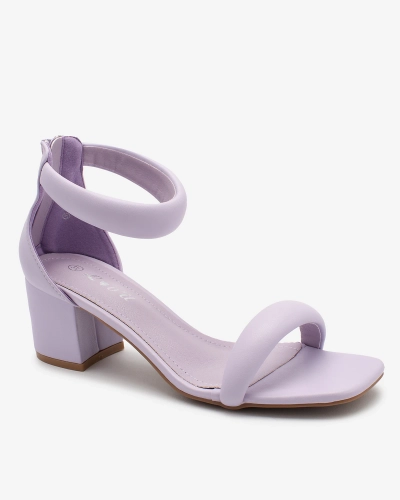 Royalfashion Dámské nízké sandály na jehlovém podpatku ve fialové barvě Lerhem