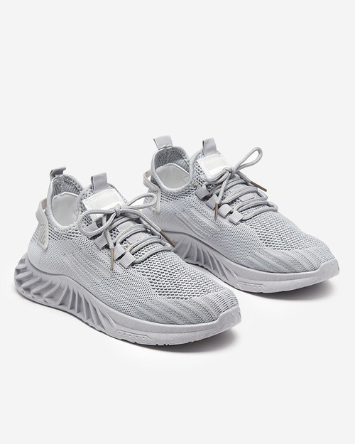 Тканинні жіночі спортивні туфлі світло-сірого кольору Ltoti- Взуття