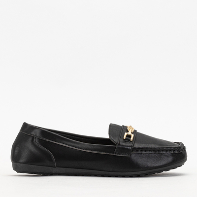 Чорні жіночі мокасини Okeri