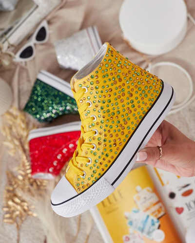 Royalfashion Dámské tenisky s flitry Shis