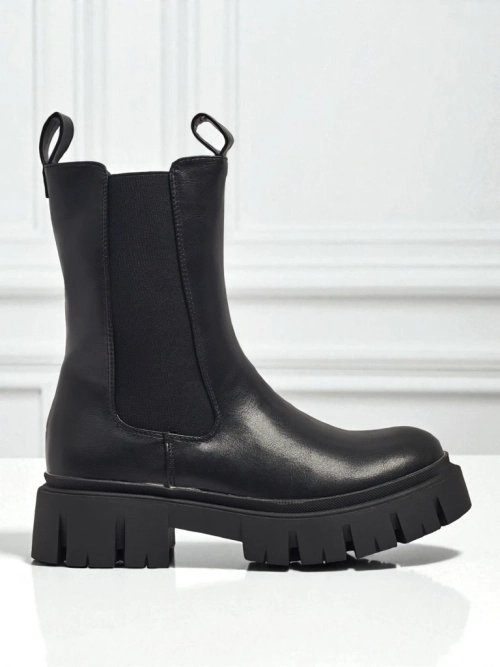 Високі жіночі ботильйони з еко шкіри Dorvella